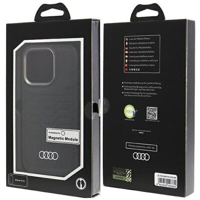 Audi iPhone 15 Pro Kunstleder MagSafe Hülle - Handyhülle Audi iPhone 15 Pro Kunstleder MagSafe Hülle - Handyhülle