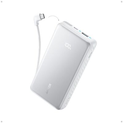 Anker Zolo (20000 mAh, 22.50 W, 74 Wh), Powerbank, Weiss Anker Zolo (20000 mAh, 22.50 W, 74 Wh), Powerbank, Weiss