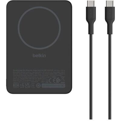 Belkin BoostCharge Slim 5k Magnetic 7.5w with mag cessory Black (7.50 W), Wireless Charger, Schwarz Belkin BoostCharge Slim 5k Magnetic 7.5w with mag cessory Black (7.50 W), Wireless Charger, Schwarz