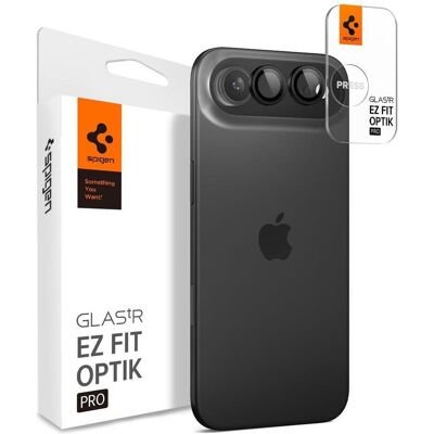 Spigen - Optik.tR EZ Fit Pro Camera Glass (2 pack) - iPhone 17 Air - Black (2 Stk., Apple iPhone 17), Smartphone Schutzfolie, Schwarz, Blau, Transparent Spigen - Optik.tR EZ Fit Pro Camera Glass (2 pack) - iPhone 17 Air - Black (2 Stk., Apple iPhone 17), Smartphone Schutzfolie, Schwarz, Blau, Transparent