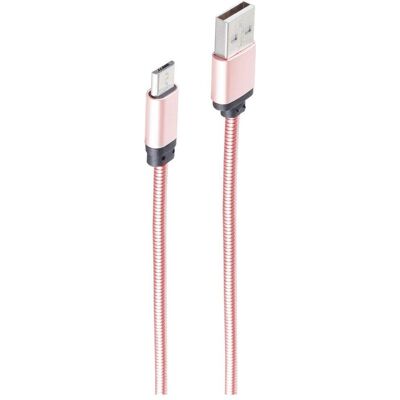 Shiverpeaks Bs14-11002 1m USB A Micro-B Rose Gold - USB Kabel Shiverpeaks Bs14-11002 1m USB A Micro-B Rose Gold - USB Kabel
