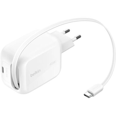 Belkin Boostcharge Pro 45 W Dual Gan-L (45 W, 2 Ports), USB Ladegerät, Weiss Belkin Boostcharge Pro 45 W Dual Gan-L (45 W, 2 Ports), USB Ladegerät, Weiss