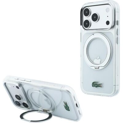 Lacoste Case IML Glossy Finish with Ring Stand MagSafe for iPhone 18 Pro Max / 17 Pro Max Clear (Apple iPhone 17 Pro Max, Apple iPhone 18 Pro Max), Smartphone Hülle, Transparent Lacoste Case IML Glossy Finish with Ring Stand MagSafe for iPhone 18 Pro Max / 17 Pro Max Clear (Apple iPhone 17 Pro Max, Apple iPhone 18 Pro Max), Smartphone Hülle, Transparent