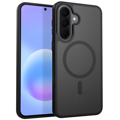 Crong Hybrid Matte Magnetic - Etui MagSafe Samsung Galaxy A57 (czarny) (Samsung Galaxy A57), Smartphone Hülle, Schwarz, Transparent Crong Hybrid Matte Magnetic - Etui MagSafe Samsung Galaxy A57 (czarny) (Samsung Galaxy A57), Smartphone Hülle, Schwarz, Transparent