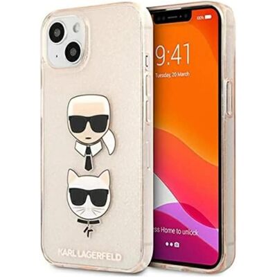 Karl Lagerfeld KLHCP13SKCTUGLGO iPhone 13 mini Hülle (Gold) Karl Lagerfeld KLHCP13SKCTUGLGO iPhone 13 mini Hülle (Gold)