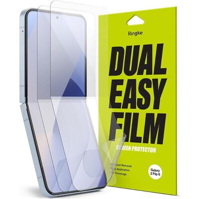 Ringke Screen Protector for Galaxy Z Flip 6 DUAL EASY FILM 2 pack (2 Stk., Samsung Galaxy Z Flip6, Samsung Galaxy Z Flip7 FE), Smartphone Schutzfolie, Transparent Ringke Screen Protector for Galaxy Z Flip 6 DUAL EASY FILM 2 pack (2 Stk., Samsung Galaxy Z Flip6, Samsung Galaxy Z Flip7 FE), Smartphone Schutzfolie, Transparent