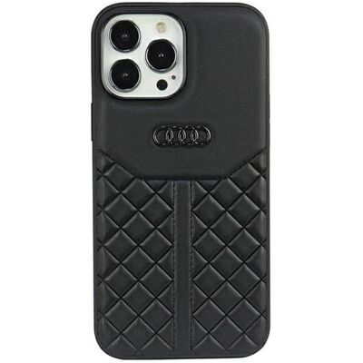 Audi Genuine Leather iPhone 13 Pro / 13 6.1" czarny/black hardcase AU-TPUPCIP13P-Q8/D1-BK (Apple iPhone 13 Pro), Smartphone Hülle, Schwarz Audi Genuine Leather iPhone 13 Pro / 13 6.1" czarny/black hardcase AU-TPUPCIP13P-Q8/D1-BK (Apple iPhone 13 Pro), Smartphone Hülle, Schwarz