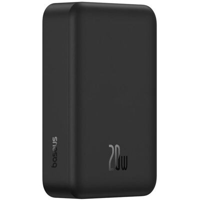 Baseus EnerFill FM41 Ultra-Mini Magnetic Power Bank 20W 20000mAh Black (20000 mAh, 20 W), Powerbank, Schwarz Baseus EnerFill FM41 Ultra-Mini Magnetic Power Bank 20W 20000mAh Black (20000 mAh, 20 W), Powerbank, Schwarz