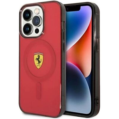 Acer Ferrari FEHMP14LUKR iPhone 14 Pro 6.1" red/red hardcase Translucent Magsafe (Apple iPhone 14 Pro), Smartphone Hülle, Rot Acer Ferrari FEHMP14LUKR iPhone 14 Pro 6.1" red/red hardcase Translucent Magsafe (Apple iPhone 14 Pro), Smartphone Hülle, Rot