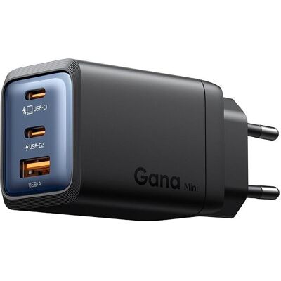 Mcdodo - Wall Charger Gana Mini Series (CH-0970) - 2x USB-C, 1x USB-A, 67W, GaN Technology - Black (67 W, 3 Ports), USB Ladegerät, Schwarz Mcdodo - Wall Charger Gana Mini Series (CH-0970) - 2x USB-C, 1x USB-A, 67W, GaN Technology - Black (67 W, 3 Ports), USB Ladegerät, Schwarz