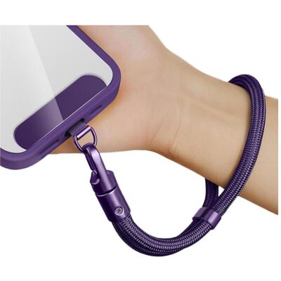 Screenguard Kurze Universal Handykette für Smartphone Hüllen Wristband, Handykette, Violett Screenguard Kurze Universal Handykette für Smartphone Hüllen Wristband, Handykette, Violett