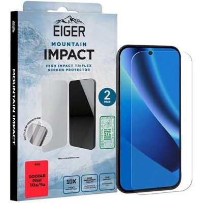 Eiger Display-Folie (2er-Pack) Mountain Impact clear (2 Stk., Google Pixel 10a, Google Pixel 9a), Smartphone Schutzfolie, Transparent Eiger Display-Folie (2er-Pack) Mountain Impact clear (2 Stk., Google Pixel 10a, Google Pixel 9a), Smartphone Schutzfolie, Transparent