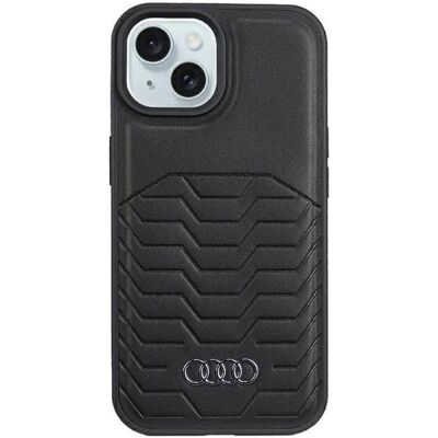 Audi Synthetic Leather MagSafe iPhone 15 Plus / 14 Plus 6.7" czarny/black hardcase AU-TPUPCMIP15M-GT (Apple iPhone 15 Plus), Smartphone Hülle, Schwarz Audi Synthetic Leather MagSafe iPhone 15 Plus / 14 Plus 6.7" czarny/black hardcase AU-TPUPCMIP15M-GT (Apple iPhone 15 Plus), Smartphone Hülle, Schwarz