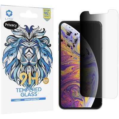 Lito - 2.5D Classic Glass - iPhone XS Max / iPhone 11 Pro Max - Privacy (Apple iPhone 11 Pro Max, Apple iPhone XS Max), Smartphone Schutzfolie, Transparent Lito - 2.5D Classic Glass - iPhone XS Max / iPhone 11 Pro Max - Privacy (Apple iPhone 11 Pro Max, Apple iPhone XS Max), Smartphone Schutzfolie, Transparent