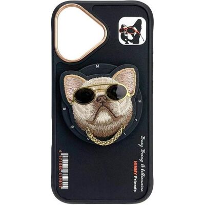 Audi Nimmy Glasses Cool Dog MagSafe case for iPhone 16 black (Apple iPhone 16), Smartphone Hülle, Schwarz Audi Nimmy Glasses Cool Dog MagSafe case for iPhone 16 black (Apple iPhone 16), Smartphone Hülle, Schwarz