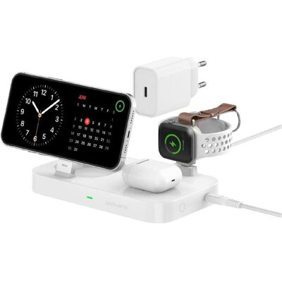 4smarts Wireless Charger Qi2 Ladestation Trident, Induktion (25 W), Wireless Charger, Weiss 4smarts Wireless Charger Qi2 Ladestation Trident, Induktion (25 W), Wireless Charger, Weiss