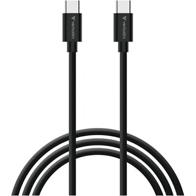 Verbatim Kable Sync & Charge USC-C do C essentials 60W czarny / biały 2szt. 32391 (1 m, USB 2.0, 60 W), USB Kabel Verbatim Kable Sync & Charge USC-C do C essentials 60W czarny / biały 2szt. 32391 (1 m, USB 2.0, 60 W), USB Kabel