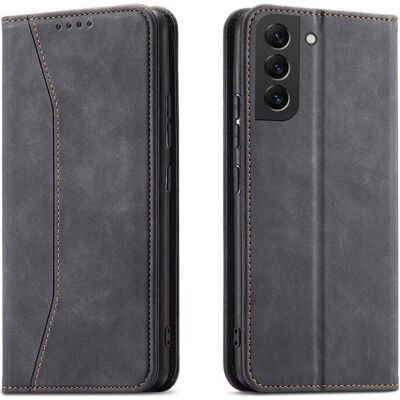 Hurtel Magnet Fancy Case für Samsung Galaxy S23+ Flip Cover Wallet Stand schwarz (Samsung Galaxy S23+), Smartphone Hülle, Schwarz Hurtel Magnet Fancy Case für Samsung Galaxy S23+ Flip Cover Wallet Stand schwarz (Samsung Galaxy S23+), Smartphone Hülle, Schwarz