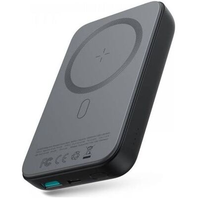 Joyroom Tragbares Ladegerät JR-W020 Mini Magnetic MagSafe, kabellos 10000 mAh, Schwarz (JYR037BLK) (10000 mAh, 15 W), Powerbank, Schwarz Joyroom Tragbares Ladegerät JR-W020 Mini Magnetic MagSafe, kabellos 10000 mAh, Schwarz (JYR037BLK) (10000 mAh, 15 W), Powerbank, Schwarz