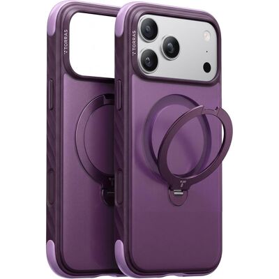 Torras Ostand Q3 Rugg (Apple iPhone 17 Pro Max, Apple iPhone 18 Pro Max), Smartphone Hülle, Violett Torras Ostand Q3 Rugg (Apple iPhone 17 Pro Max, Apple iPhone 18 Pro Max), Smartphone Hülle, Violett
