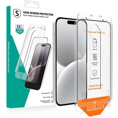SiGN iPhone 14 Pro Max Screen Protector Tempered Glass + Applicator (Apple iPhone 14 Pro Max), Smartphone Schutzfolie SiGN iPhone 14 Pro Max Screen Protector Tempered Glass + Applicator (Apple iPhone 14 Pro Max), Smartphone Schutzfolie