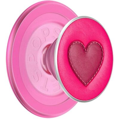PopSockets Halterung Stitched Sweet Heart MagSafe, Befestigung, Smartphone Halterung, Pink, Rosa PopSockets Halterung Stitched Sweet Heart MagSafe, Befestigung, Smartphone Halterung, Pink, Rosa