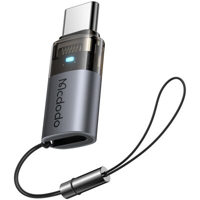 Mcdodo Port Luma Lightning auf USB-C Adapter 60W (Lightning, USB-C), Mobilgerät Adapter, Schwarz Mcdodo Port Luma Lightning auf USB-C Adapter 60W (Lightning, USB-C), Mobilgerät Adapter, Schwarz