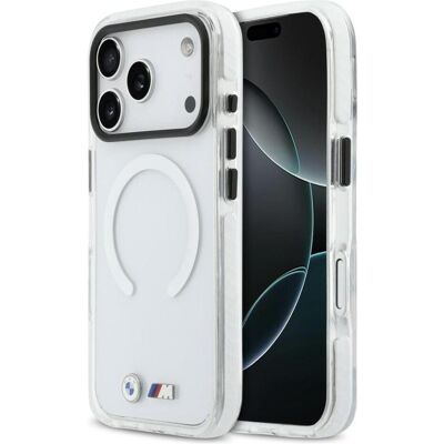 BMW Etui M IML Shockproof Metal Logos MagSafe do iPhone 17 Pro Max przezroczysty (Apple iPhone 17 Pro Max), Smartphone Hülle, Transparent BMW Etui M IML Shockproof Metal Logos MagSafe do iPhone 17 Pro Max przezroczysty (Apple iPhone 17 Pro Max), Smartphone Hülle, Transparent