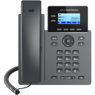 Grandstream Ip Phone Black 2 Lines Lcd, Telefon, Schwarz Grandstream Ip Phone Black 2 Lines Lcd, Telefon, Schwarz