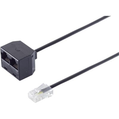 S-Conn Y-Adapterkabel RJ10 Stecker, Telefon Zubehör S-Conn Y-Adapterkabel RJ10 Stecker, Telefon Zubehör