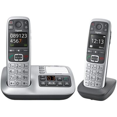 Siemens Gigaset E560A DUO Basis met 2 handsets, Telefon, Silber Siemens Gigaset E560A DUO Basis met 2 handsets, Telefon, Silber