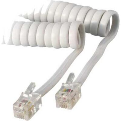 S-Conn Hörerkabel gewendelt 4 m Western/Western 4/4 weiss, Telefon Zubehör S-Conn Hörerkabel gewendelt 4 m Western/Western 4/4 weiss, Telefon Zubehör