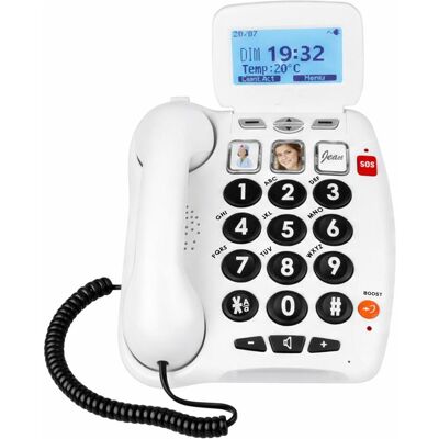 Geemarc PACK SERENITIES 100 Schnurgeb. Notruftelefon mit Fallsensor-Armband, Telefon, Weiss Geemarc PACK SERENITIES 100 Schnurgeb. Notruftelefon mit Fallsensor-Armband, Telefon, Weiss