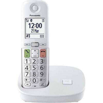 Panasonic DECT KX-TGU410EXW Mono Zilver, Telefon, Silber, Weiss, Schwarz Panasonic DECT KX-TGU410EXW Mono Zilver, Telefon, Silber, Weiss, Schwarz