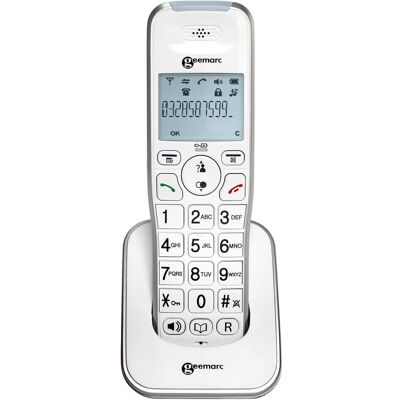 Geemarc AmpliDECT Combi 295 Schwerhörigentelefon mit Anrufbeantworter, Telefon, Weiss Geemarc AmpliDECT Combi 295 Schwerhörigentelefon mit Anrufbeantworter, Telefon, Weiss