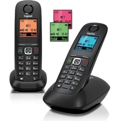 Siemens Gigaset A540Duo Schnurlostelefon mit HDSP inkl. 2 Mobilteil, Telefon, Schwarz Siemens Gigaset A540Duo Schnurlostelefon mit HDSP inkl. 2 Mobilteil, Telefon, Schwarz