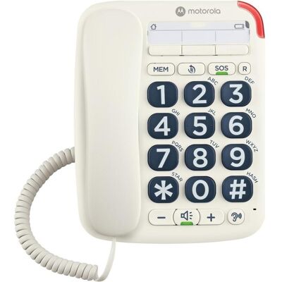 Motorola Cordless landline phone CT200 white, Telefon, Weiss Motorola Cordless landline phone CT200 white, Telefon, Weiss