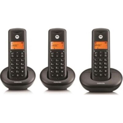Motorola CORDLESS E203 TRIO NERO (107E203), Telefon, Schwarz Motorola CORDLESS E203 TRIO NERO (107E203), Telefon, Schwarz