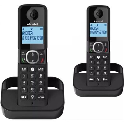 Alcatel F860 DUO EU DECT-Telefon Rufnummernanzeige Schwarz, Telefon, Schwarz Alcatel F860 DUO EU DECT-Telefon Rufnummernanzeige Schwarz, Telefon, Schwarz