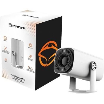 Manta PMA202A24 MultiVision Mini Smart Projector (HD, 250 lm), Beamer, Weiss Manta PMA202A24 MultiVision Mini Smart Projector (HD, 250 lm), Beamer, Weiss