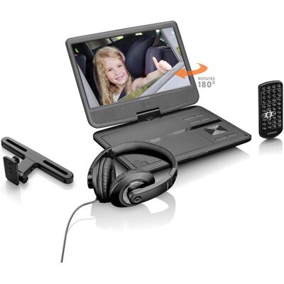 Lenco Dvp-1010 (Tragbarer DVD-Player), Bluray Player + DVD Player, Schwarz Lenco Dvp-1010 (Tragbarer DVD-Player), Bluray Player + DVD Player, Schwarz