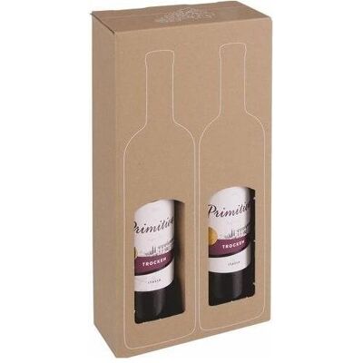 Dinkhauser Kartonagen SAWP 181.202 - 2 Flaschen - Braun - Geschenkbox Dinkhauser Kartonagen SAWP 181.202 - 2 Flaschen - Braun - Geschenkbox