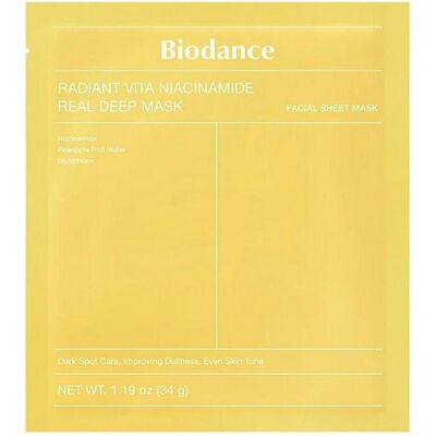 Biodance, Gesichtsmaske, Radiant Vita Niacinamide (34 g) Biodance, Gesichtsmaske, Radiant Vita Niacinamide (34 g)