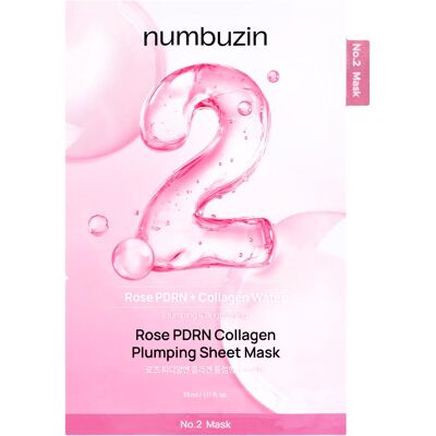 Numbuzin, Gesichtsmaske, No.2 Rose PDRN Collagen Plumping Sheet Mask Numbuzin, Gesichtsmaske, No.2 Rose PDRN Collagen Plumping Sheet Mask