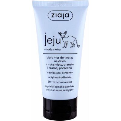 Ziaja, Gesichtscreme, Jeju White Face Mousse Moisturiser Day Cream - Daily Face Cream (50 ml, Tagescreme, Bis SPF 10) Ziaja, Gesichtscreme, Jeju White Face Mousse Moisturiser Day Cream - Daily Face Cream (50 ml, Tagescreme, Bis SPF 10)