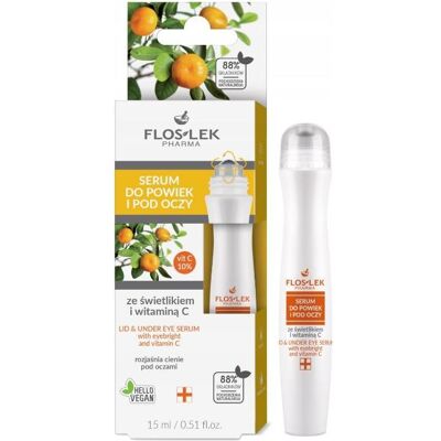 Floslek, Augenpflege, Augen- und Unteraugenserum mit Augentrost und Vitamin C 15 ml (Augenpflege Serum, Tag, 15 ml) Floslek, Augenpflege, Augen- und Unteraugenserum mit Augentrost und Vitamin C 15 ml (Augenpflege Serum, Tag, 15 ml)