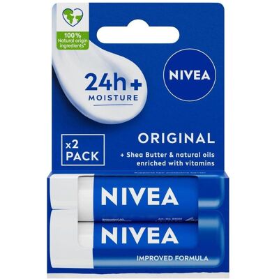 NIVEA Original Care Lippenbalsam - Lip Moisturiser Tiefe Hydratation NIVEA Original Care Lippenbalsam - Lip Moisturiser Tiefe Hydratation