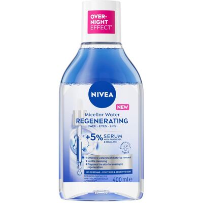 NIVEA, Gesichtsreinigung, Regenerierendes Serum Infused Micellar Water 400ml mit Aminosäure 5% Panthenol und Squalan Gent (Mizellenwasser, 400 ml) NIVEA, Gesichtsreinigung, Regenerierendes Serum Infused Micellar Water 400ml mit Aminosäure 5% Panthenol und Squalan Gent (Mizellenwasser, 400 ml)