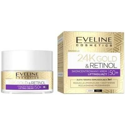 Eveline, Gesichtscreme, Cosmetics 24K Gold & Retinol Concentrated Lifting Day & Night Cream 50+ 50Ml (50 ml, 24h Creme) Eveline, Gesichtscreme, Cosmetics 24K Gold & Retinol Concentrated Lifting Day & Night Cream 50+ 50Ml (50 ml, 24h Creme)