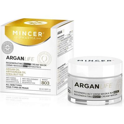 Mincer Pharma, Gesichtscreme, Argan Life Regenerating Night Cream-Mask No.803 50Ml (50 ml, Nachtcreme) Mincer Pharma, Gesichtscreme, Argan Life Regenerating Night Cream-Mask No.803 50Ml (50 ml, Nachtcreme)